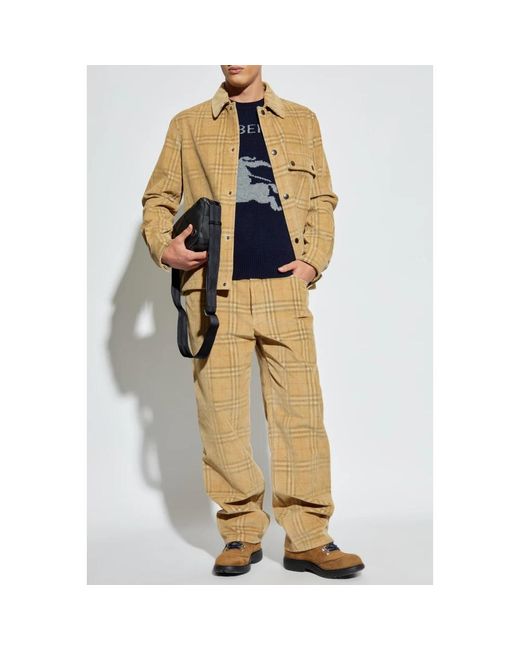 Burberry Round-Neck Knitwear in het Blue voor heren