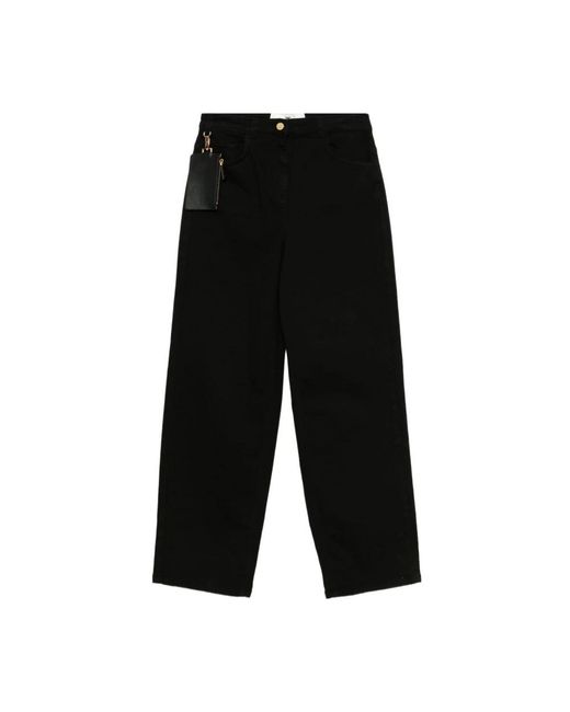 Elisabetta Franchi Black Cropped Jeans