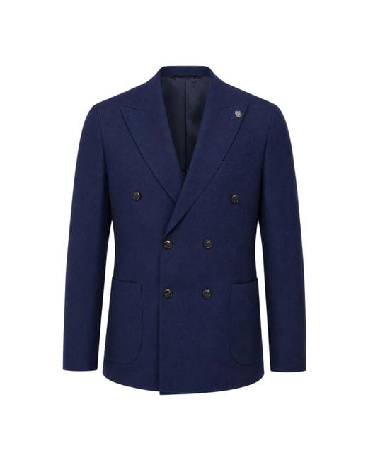 Daniele Alessandrini Blue Blazers for men