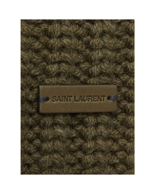 Saint Laurent Green Beanies