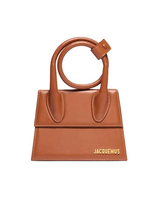 Jacquemus Brown Chiquito noeud leder tasche