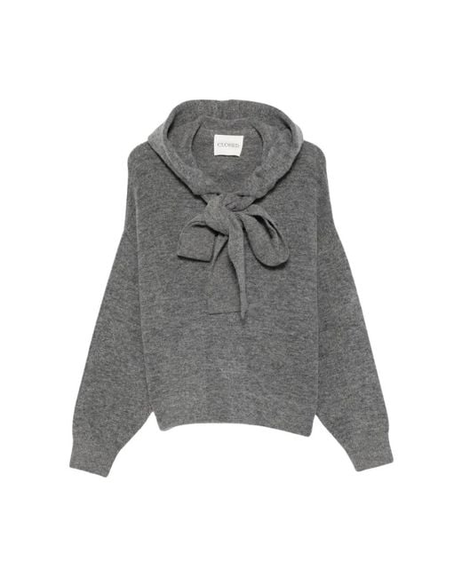 Closed Gray Round-Neck Knitwear