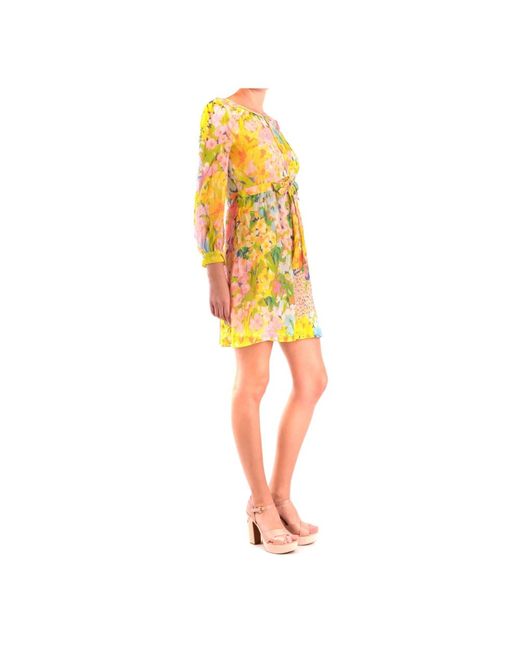 Boutique Moschino Yellow Short Dresses