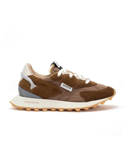RUN OF Brown Sneakers for men