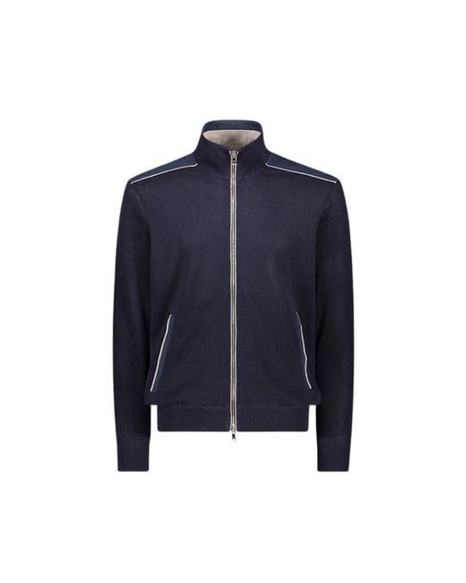 Paul & Shark Blue Zip-Throughs for men