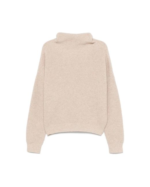 Isabel Marant Truien & Vesten ,Ecru Drop Shoulder Sweater in het Natural