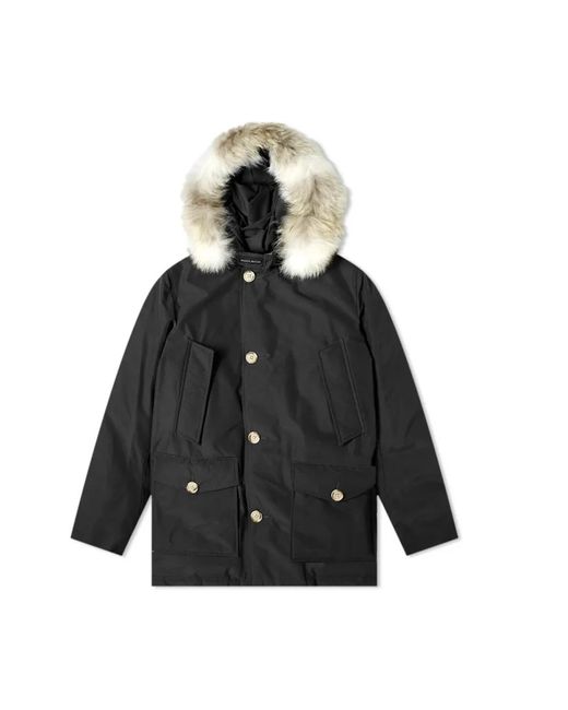 Woolrich Black Winter Jackets for men