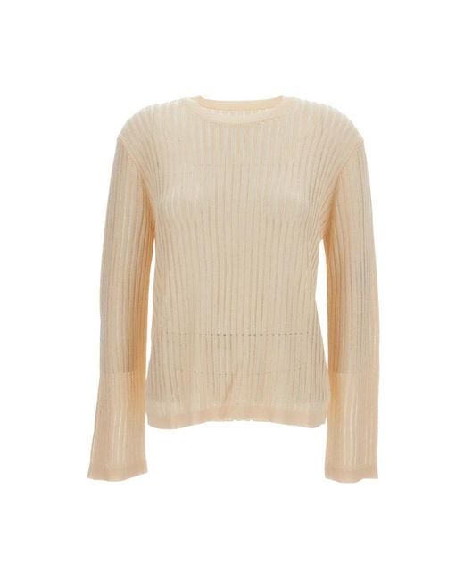Loulou de Saison Natural Round-Neck Knitwear
