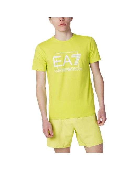 EA7 Yellow T-shirt for men