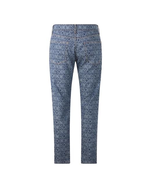 Moschino Blue Slim Fit Jeans for men