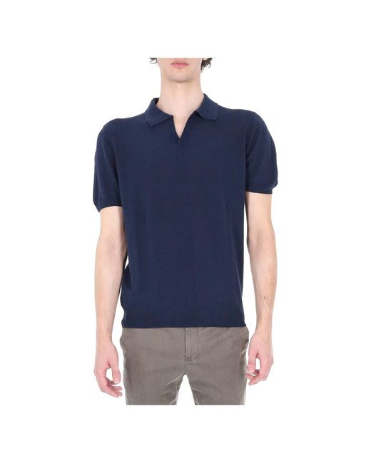 Drumohr Blue Polo Shirts for men