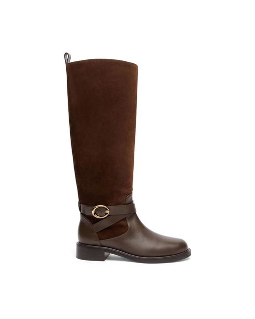 High Boots di Stuart Weitzman in Brown