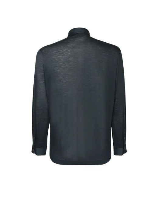 Dell'Oglio Blue Casual Shirts for men