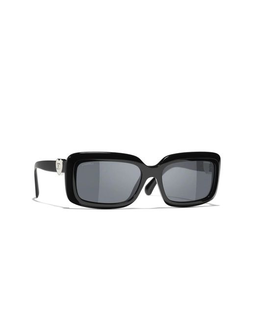 Ch 5520 c501s4 sunglasses Chanel de color Black