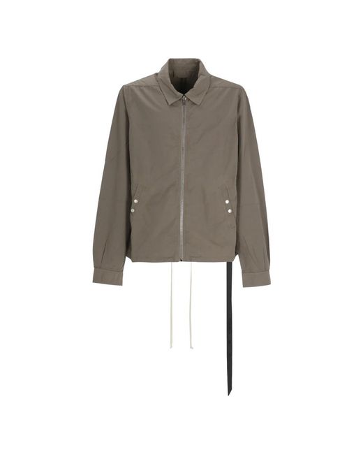 Rick Owens Zipfront Jacke in Gray für Herren