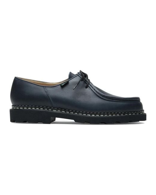 Paraboot Blue Laced Shoes for men