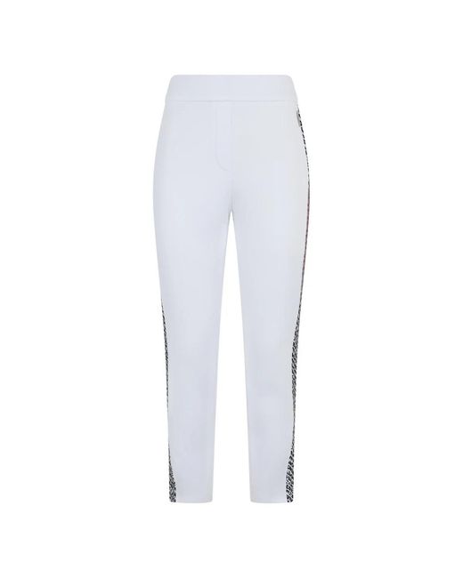 Moorer White Cropped Trousers