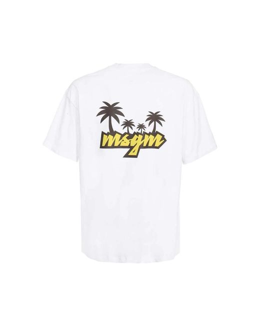 T-Shirts MSGM pour homme en coloris White