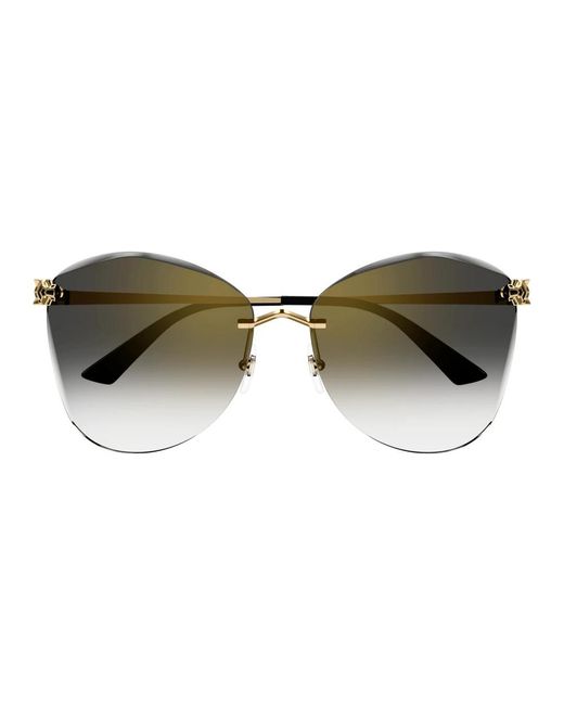 Cartier Metallic Sunglasses