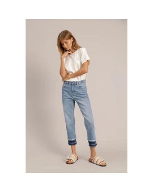 Munthe Blue Cropped Jeans