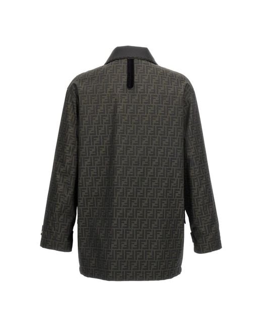 Light Jackets Fendi de hombre de color Black