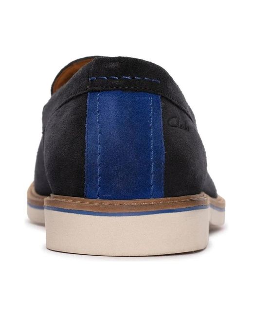 Shoes > flats > loafers Clarks pour homme en coloris Blue