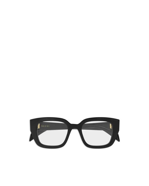 Gucci Black Gg2021O Linea Institutional Logo 001 Recycled Acetate Occhiali Da Vista