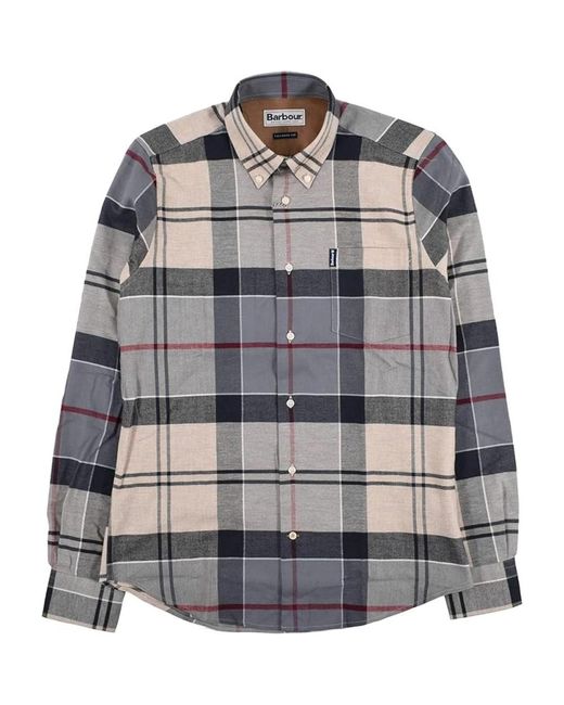 Barbour Overhemden ,Veelkleurig ,Katoen Tartan Overhemdjurk in het Gray voor heren