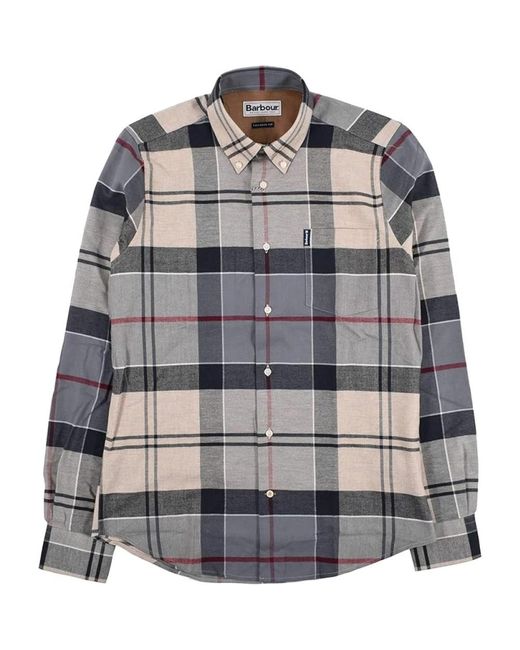 Barbour Overhemden ,Veelkleurig ,Katoen Tartan Overhemdjurk in het Gray voor heren