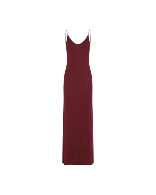 Saint Laurent Red Knitted Dresses
