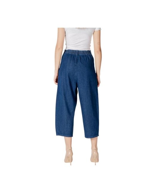 ONLY Jeans ,Blauw ,Katoen Lichtblauwe Rits Voorzak Jeans in het Blue