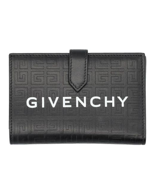Givenchy Black Schwarze g-cut bifold geldbörse