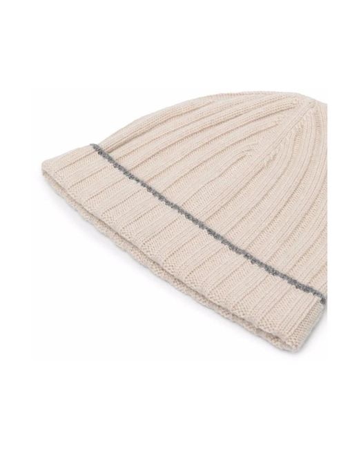 Brunello Cucinelli Natural Beanies for men