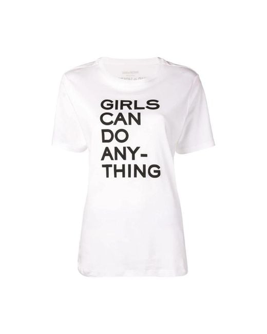 Girls can do anything t-shirt di Zadig & Voltaire in White