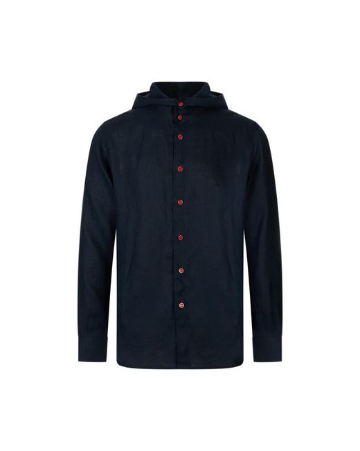 Kiton Blue Casual Shirts for men