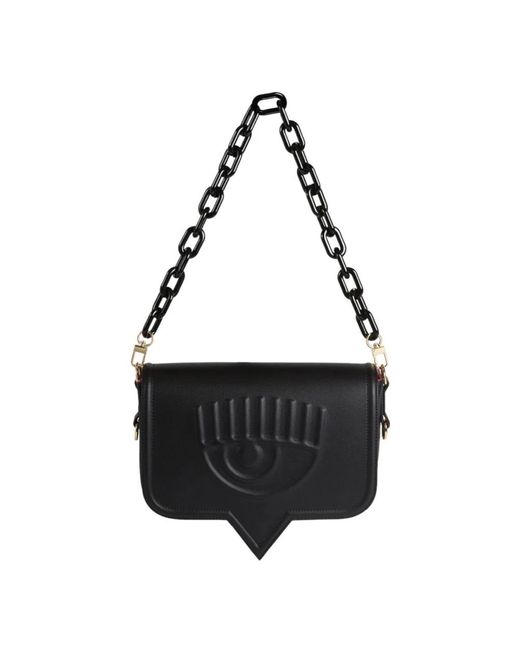 Chiara Ferragni Shoulder Bags in het Black