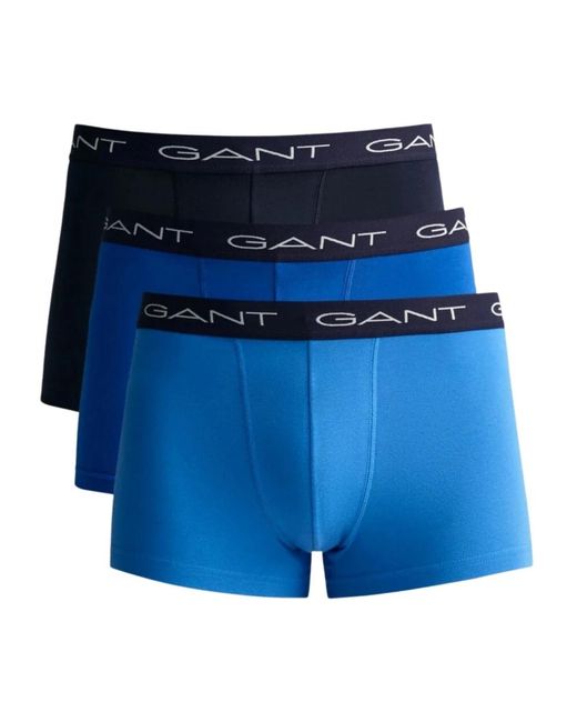 Gant Unterhose trunk 3er pack in Blue für Herren