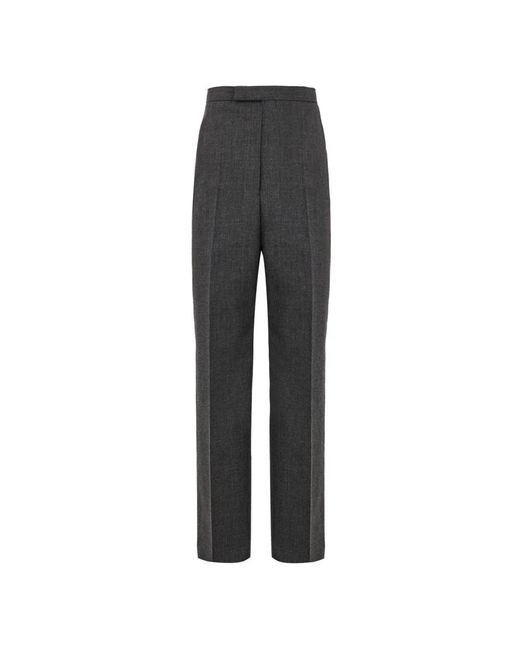 Thom Browne Broeken ,Grijs ,Wol Grijze Wollen Maatwerk Broek in het Gray voor heren