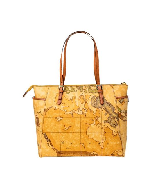 Alviero Martini 1A Classe Yellow Shopping Bags