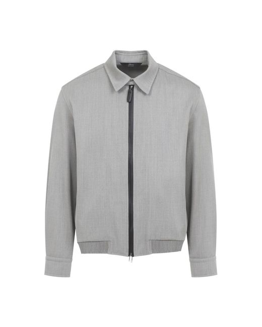 Brioni Blousonjack Met Rits in het Gray voor heren
