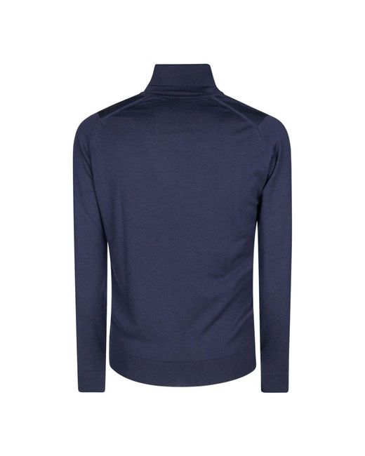 Turtlenecks John Smedley de hombre de color Blue