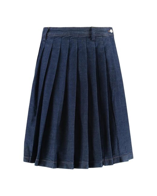 Denim Skirts di 7 For All Mankind in Blue