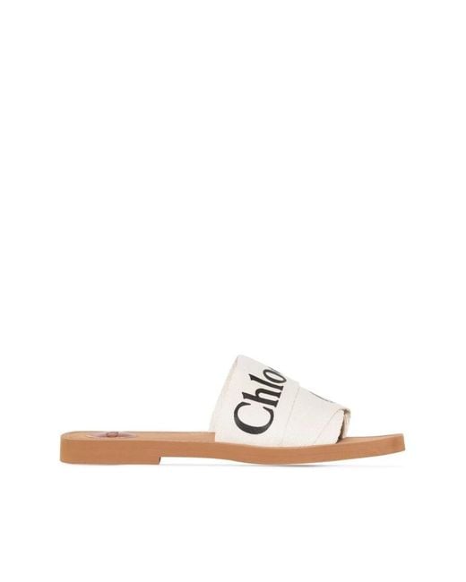 Chloé Natural Sliders