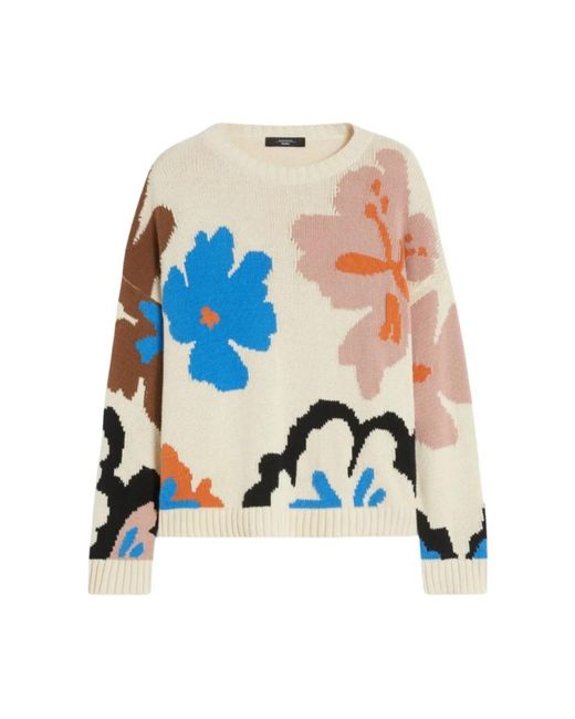 Weekend by Maxmara Blue Round-Neck Knitwear