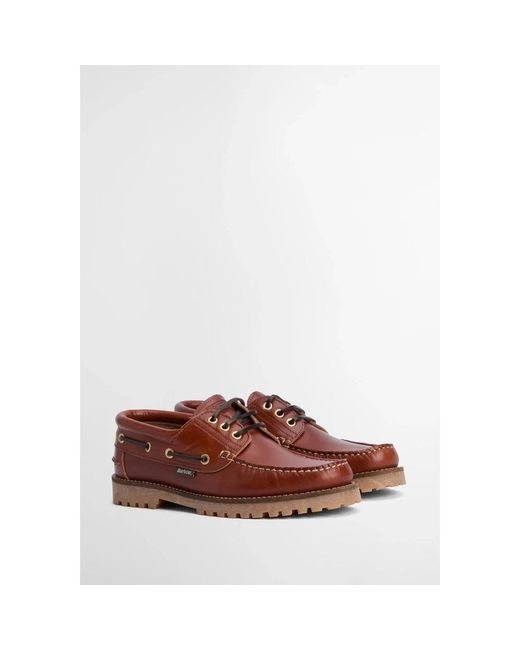Barbour Brown Boat Shoes for men