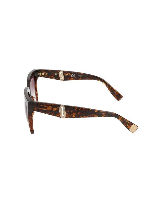 Furla Brown Stylische Brille Sfu594 0Xap