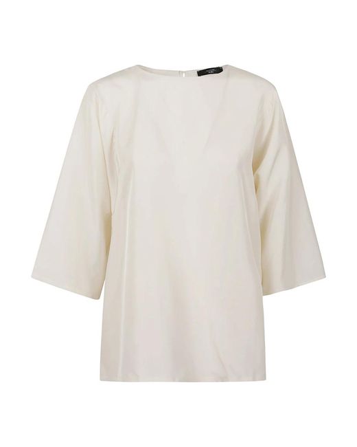 Long Sleeve Tops Weekend by Maxmara de color White