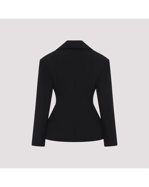 Jacquemus Black Schwarze Wollmischungsjacke