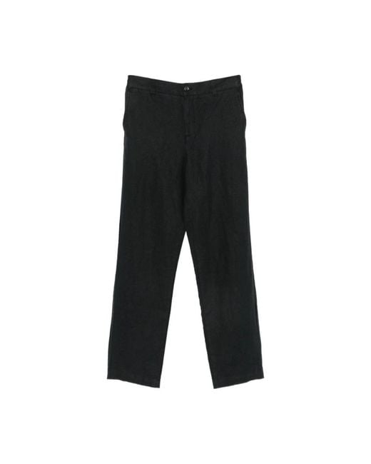 Les Deux Black Straight Trousers for men