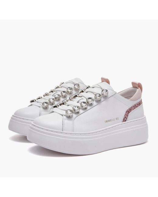 Emanuélle Vee White Sneakers